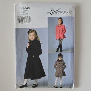 Little Vogue V9043 Sewing Pattern | Uncut & Factory Folded